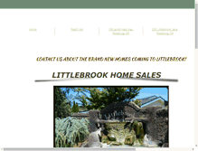 Tablet Screenshot of littlebrookhomesales.com